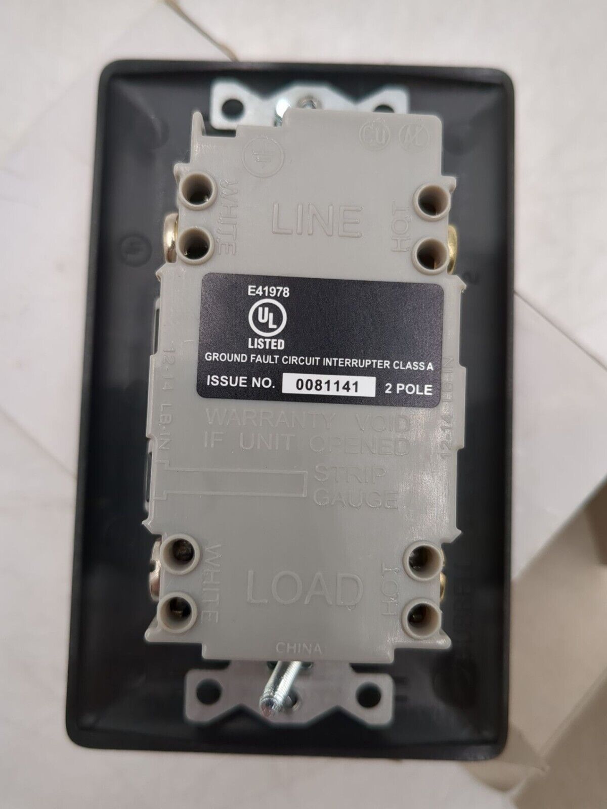 Hubbell GFRST15BK New