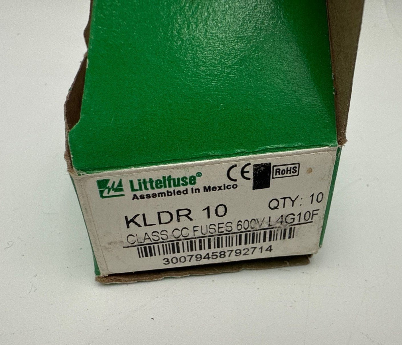 10PC Littelfuse KLDR-10 KLDR10 KLDR 10A 600Vac Time Delay Fuse Lot of 10 New