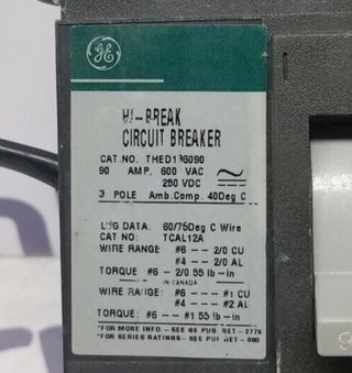 GE THED136090 Used