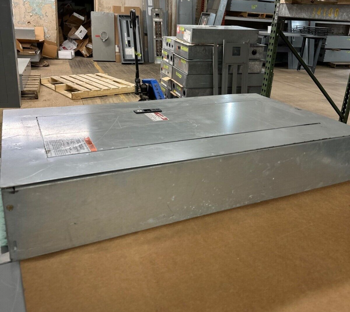 GE AQF3421MTX Panelboard 125A 208Y/120V 3PH 4W MLO 42 Circuit Main Lug Box AB37B P467 Used