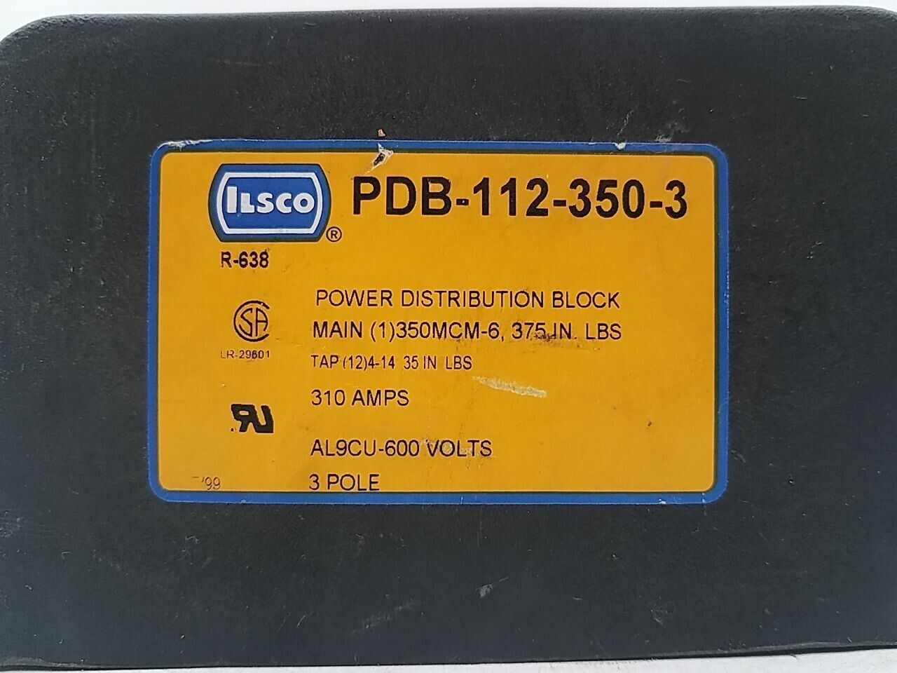 ILSCO PDB-16-350-3 Used