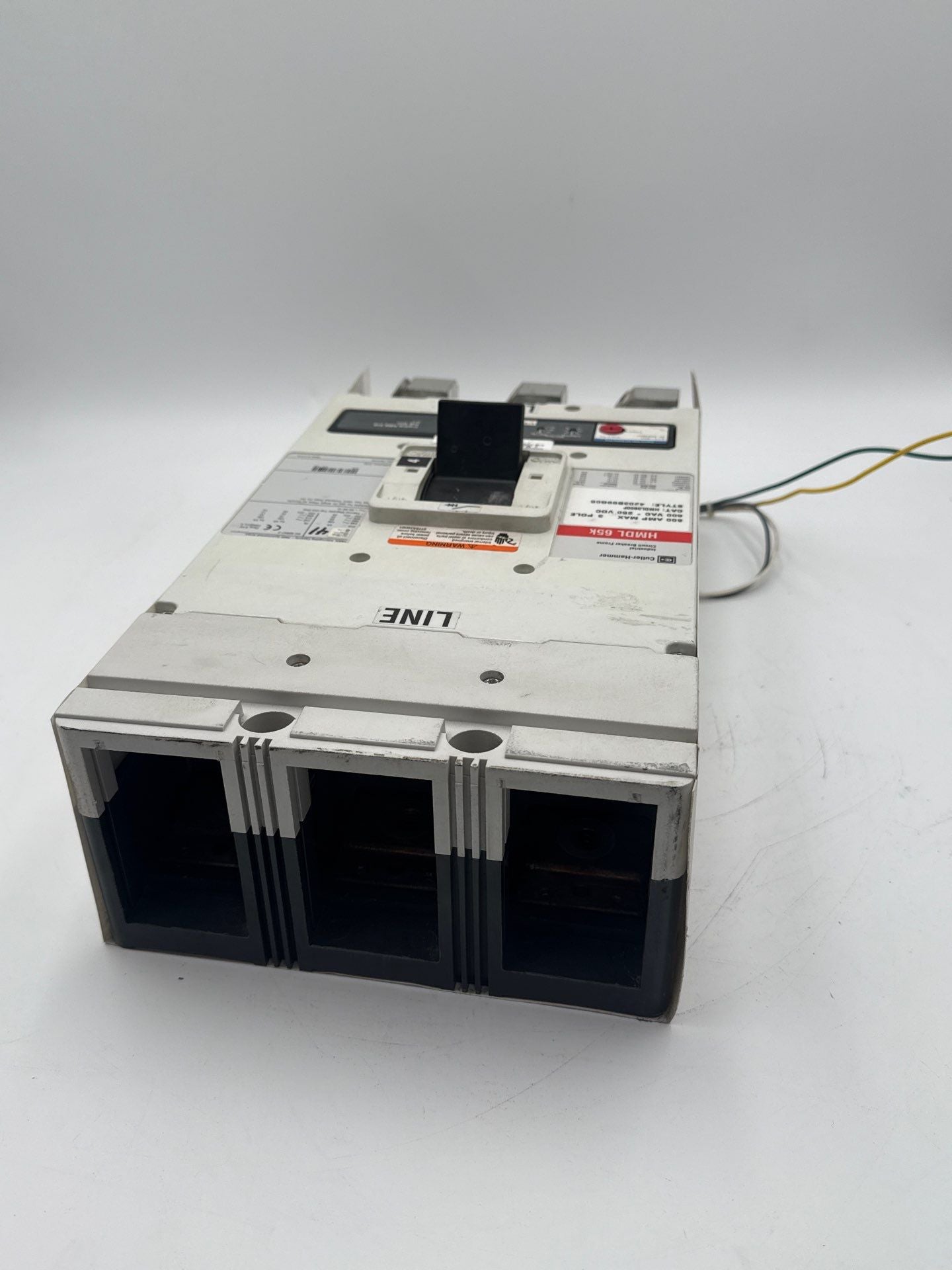 Eaton HMDL3800 Circuit Breaker 800A 3P 600V HMDL 65k 800 Amp 3 Pole LSIG Used
