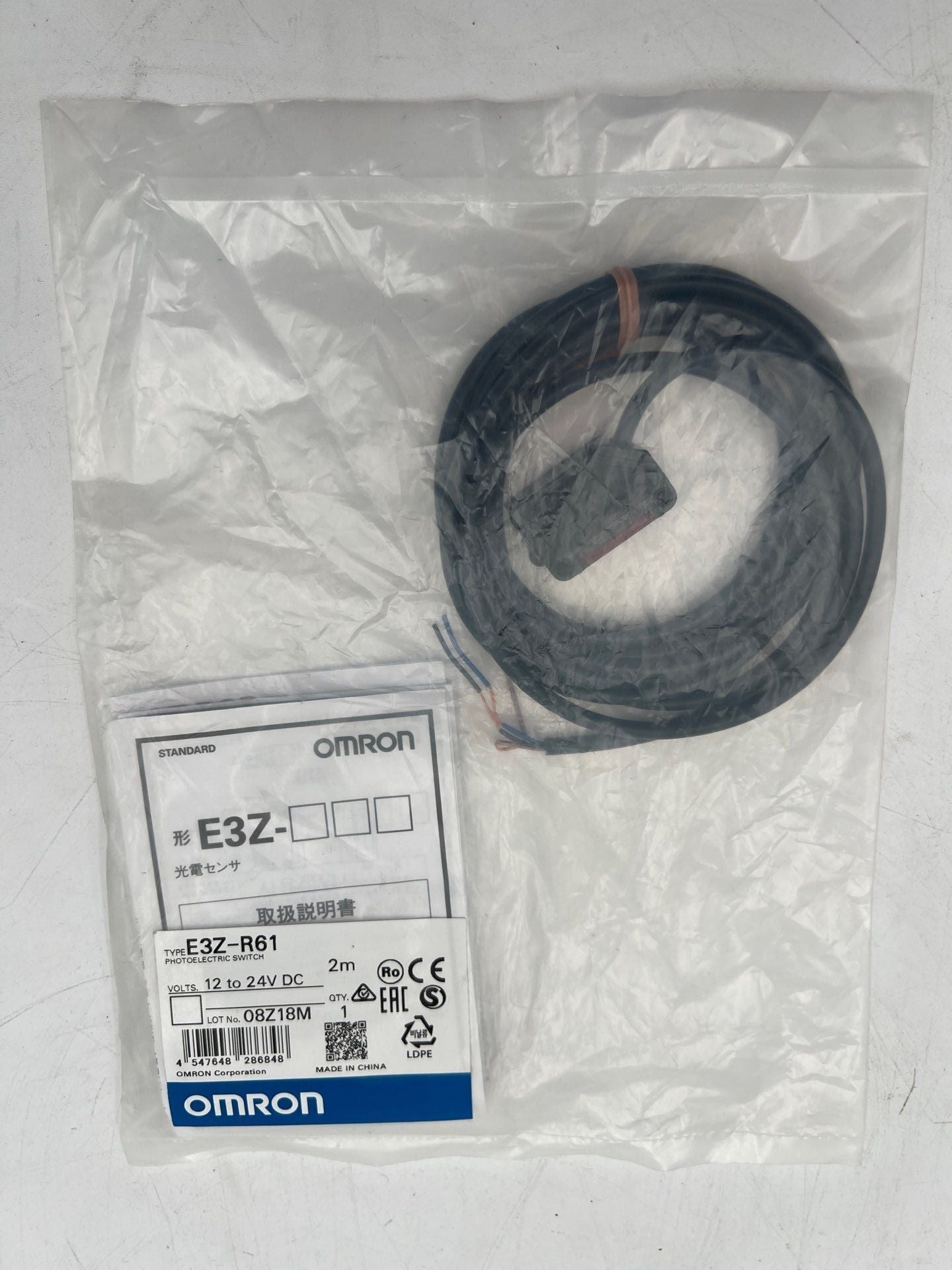Omron E3Z-R61 New