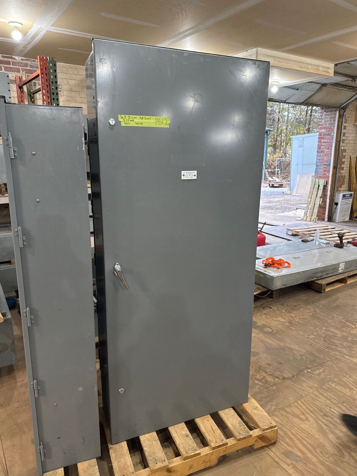 Square D HCM I-Line Panelboard 225A 480V 3PH 3W MCB 42 Circuit 3R Outdoor Encl P612 Used