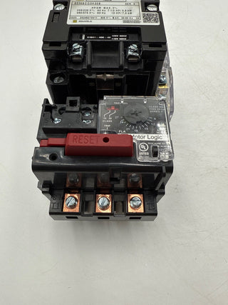 Square D 8536SCO3H30S Starter Size 1 Coil 110/120V Overload 9065SF120 9-27Amp Used