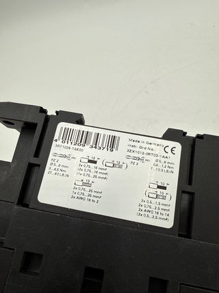 Siemens 3RT1034-1AK60 Contactor 32A 3P 600V 15kW Coil 110/120V New