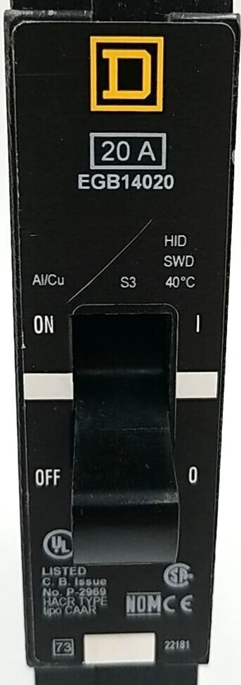 Square D EGB14020 Used