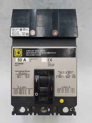 Square D FC34050 Used