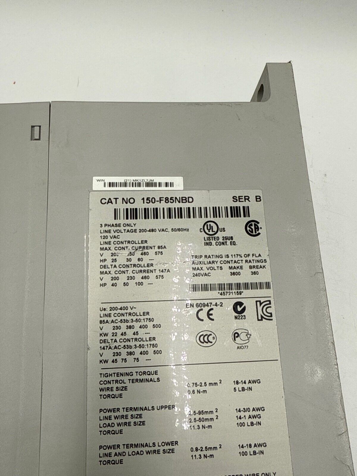 Allen-Bradley 150-F85NBD New