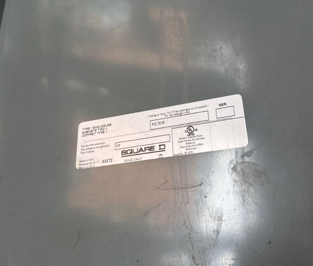 Square D NF Panelboard 150A 480/277V 3PH 4W 30 Circuit Indoor Encl MCB KAL36100 P628 Used