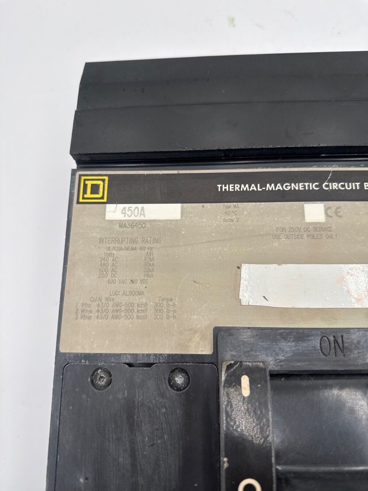 Square D MA36450 Used