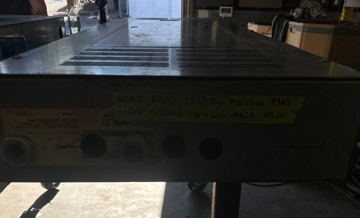 Square D NQOD442L400TFL Panelboard 400A 208Y/120V 3PH 4W 42 Cir Indoor Encl MLO P365 Used