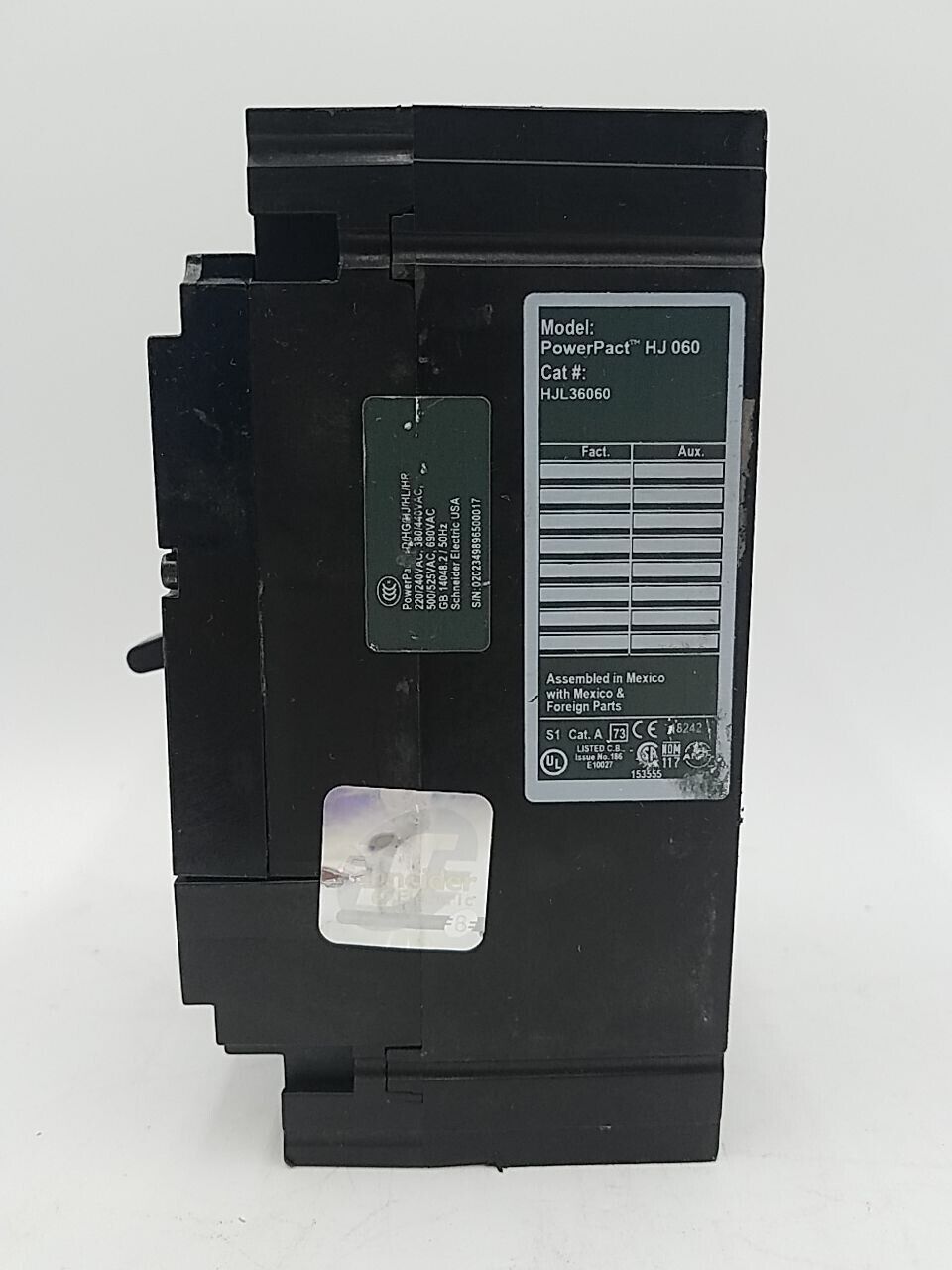 Square D HJL36060 Used