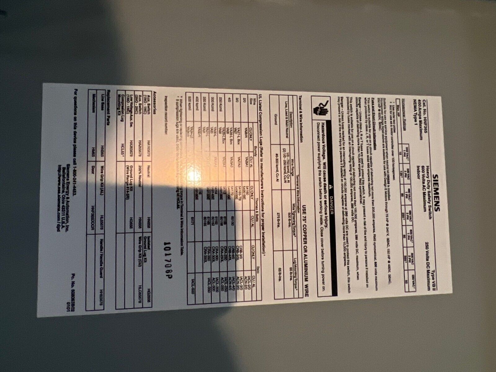 Siemens HNF365RA New