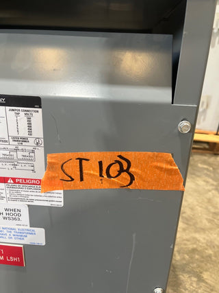 30kVA Square D 30T3HF Sorgel Transformer 3PH Pri 480V Sec 208/120V ST103