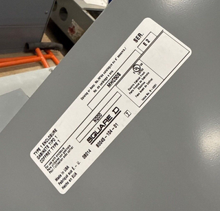 Square D NQOD442L225CU Panelboard 225A 240V 3PH 4W 42 Cir Indoor Encl MCB 225Amp P637 Used