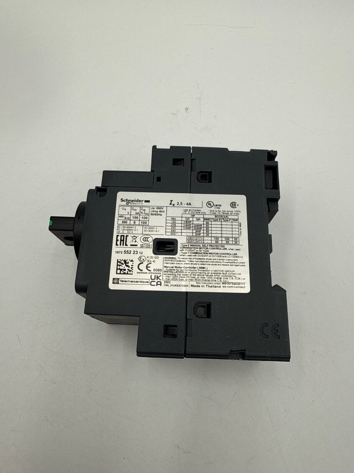 Schneider GV2P08 Used