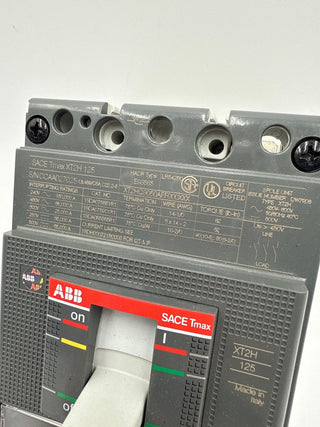 ABB XT2HQ3050AFF000XXX Circuit Breaker 50A 3P 600V SACE Tmax XT2H 125 Used