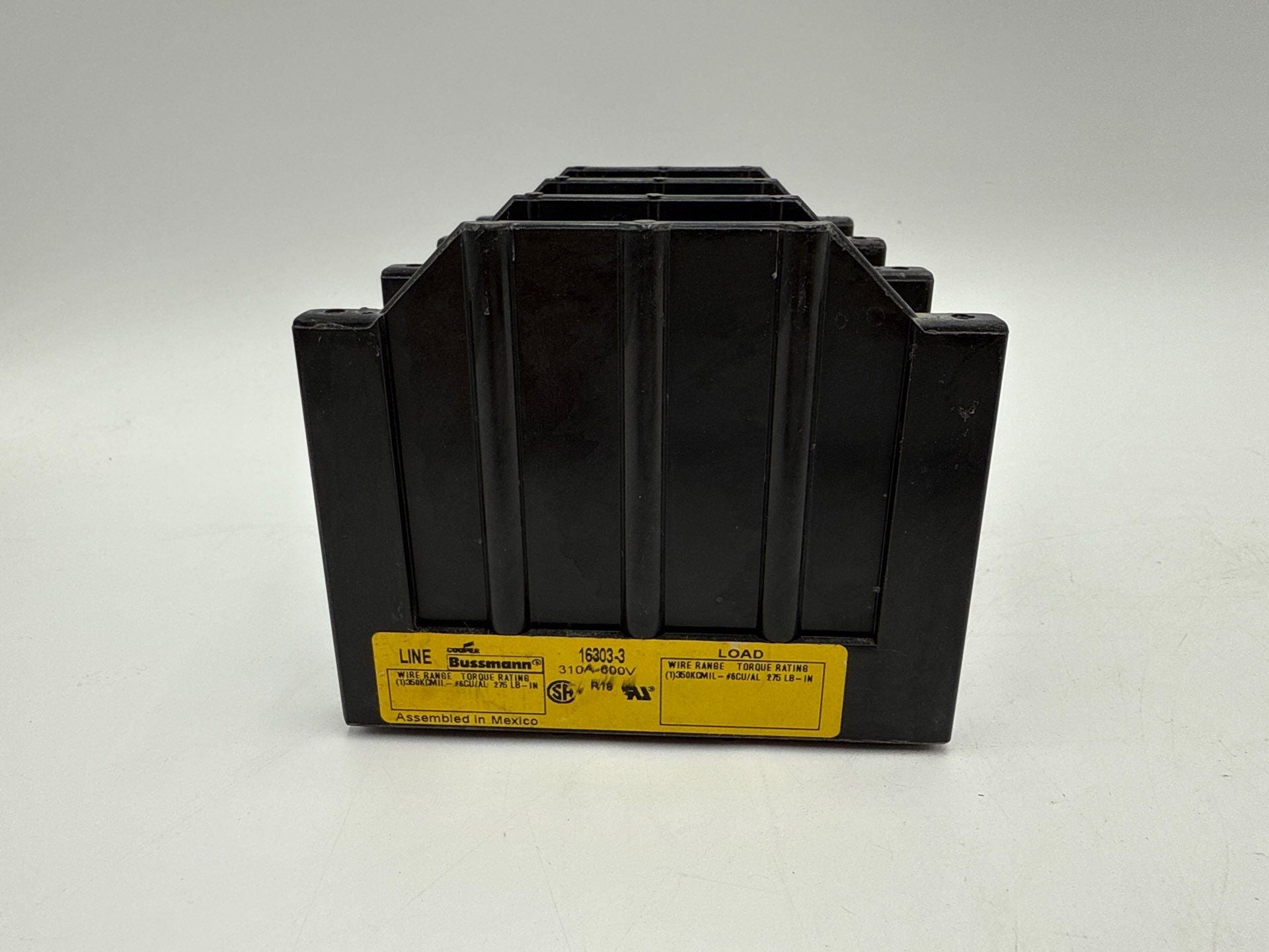 Bussmann 16303-3 Power Distribution Block 310A 3P 600 VAC/VDC New