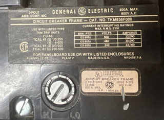 GE TKM836800 Used