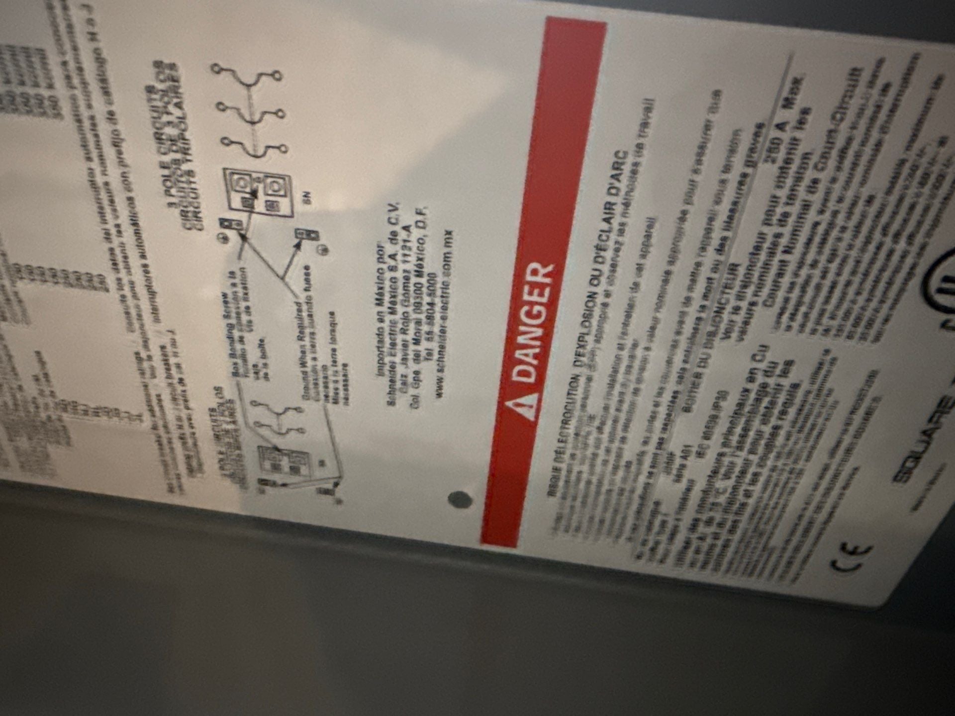 Square D J250F Circuit Breaker Enclosure 250A 600V Flush Mount Type 1 Encl New