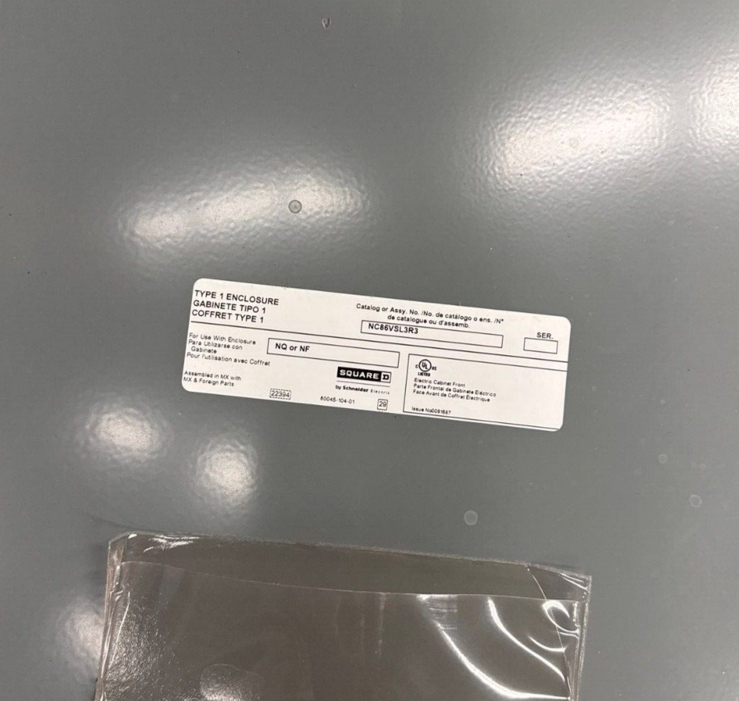 Square D NF Panelboard 600A 480Y/277V 3PH 4W 42 Cir Indoor Encl MCB LGP36600U31X P608 Used