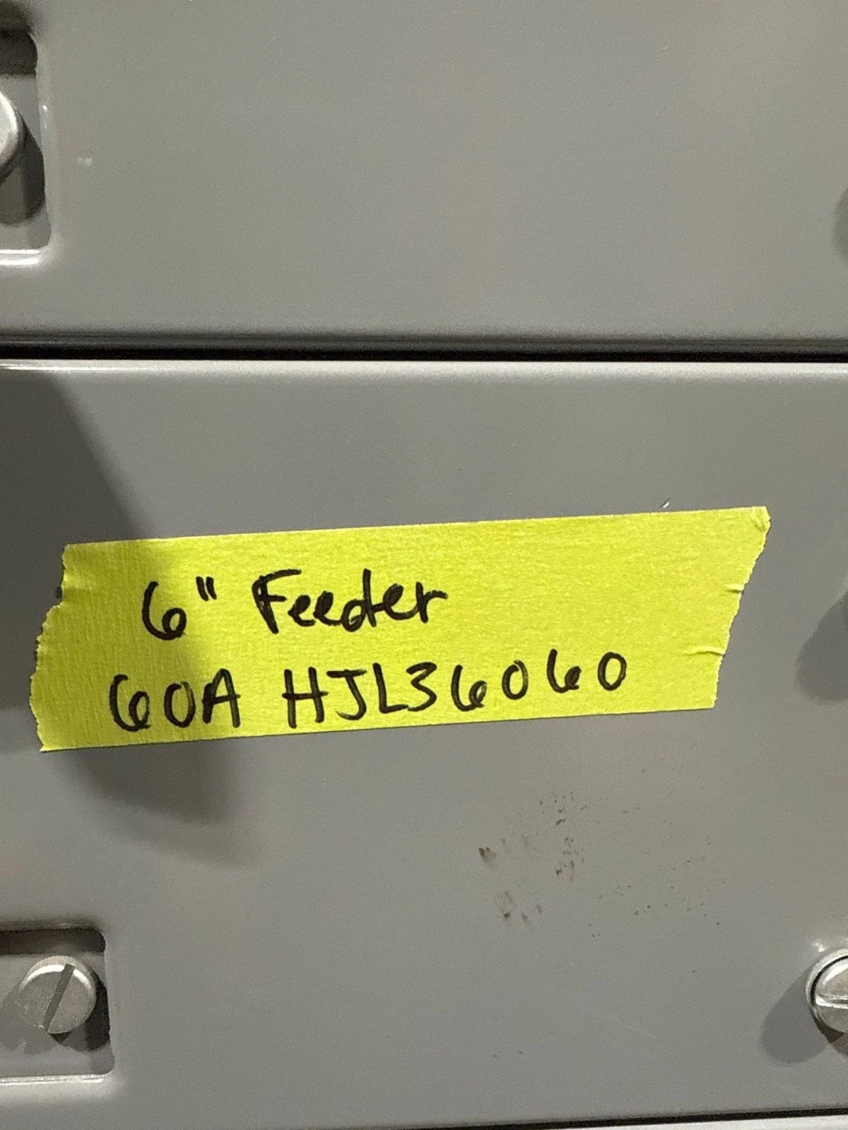 6" Square D Model 6 60A MCC Feeder Bucket 60 Amp HJL36060 Breaker HJL New