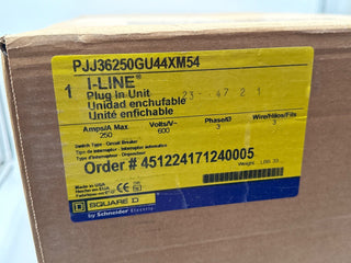 Square D PJJ36250GU44XM54 Busplug 250A 600V 3PH I-Line Busway Plug In Unit J-Frame New