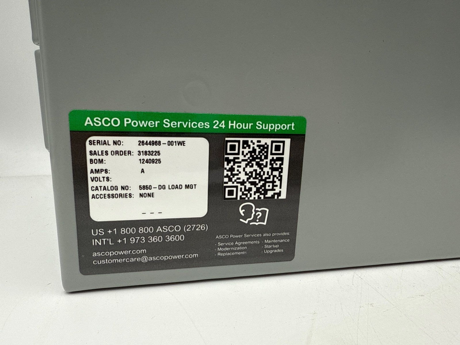 ASCO HE-XT104 5800 Series Load Management Controller Unit 5850-DG