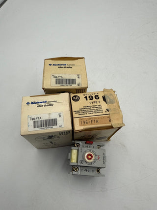 Allen Bradley 196-FTA Ser B Pneumatic Timer On Time Delay Relay 0.1-180 Seconds New