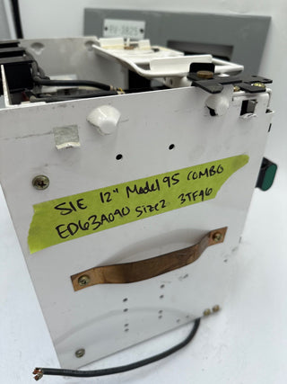 Siemens Model 95 12" 40A Combo MCC Bucket ED63A040 Size 2 3TF46 Starter Used