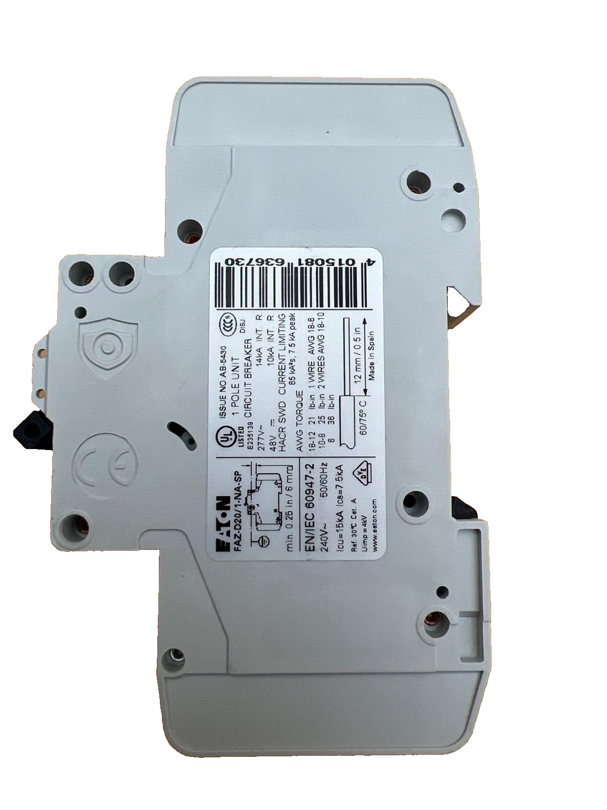 Eaton FAZ-D20/1-NA-SP