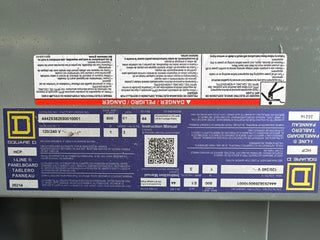 Square HCP I-Line Panelboard 800A 120/240V 1PH 3W 3R Encl Outdoor MCB 42 Cir P553 New