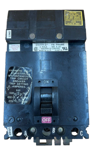 Square D FA3610018M Used