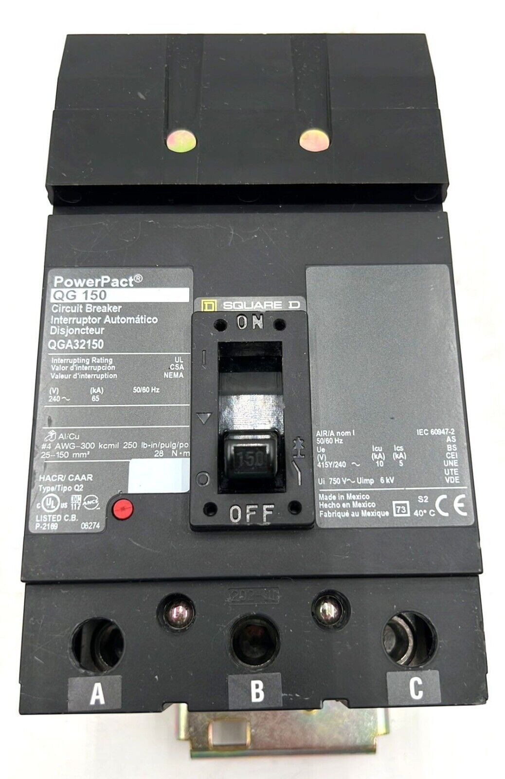 Square D QGA32150 Used