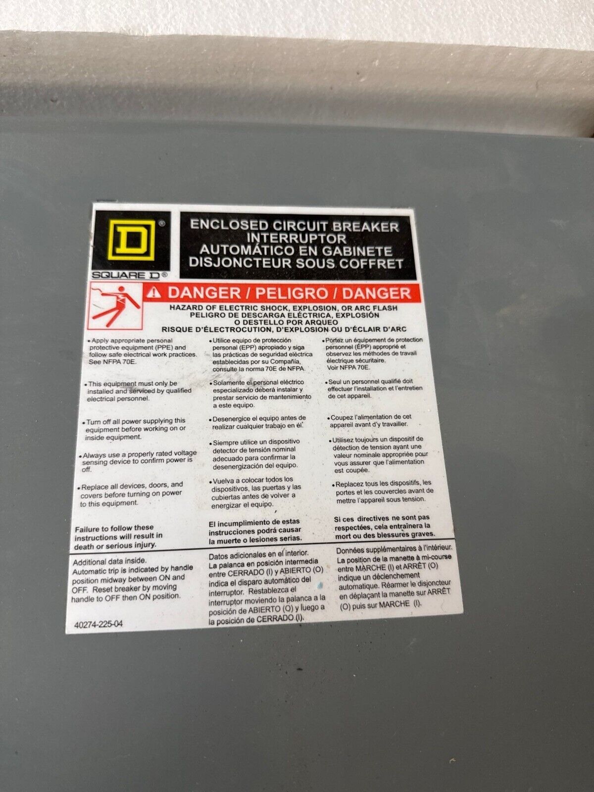 Square D LA400LS New