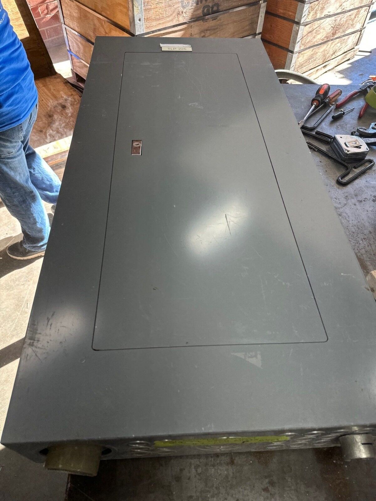 Square D NF Panelboard 250A 600Y/347V 3PH Main Lug MLO Indoor Encl 42 Circuit 4W P340 Used