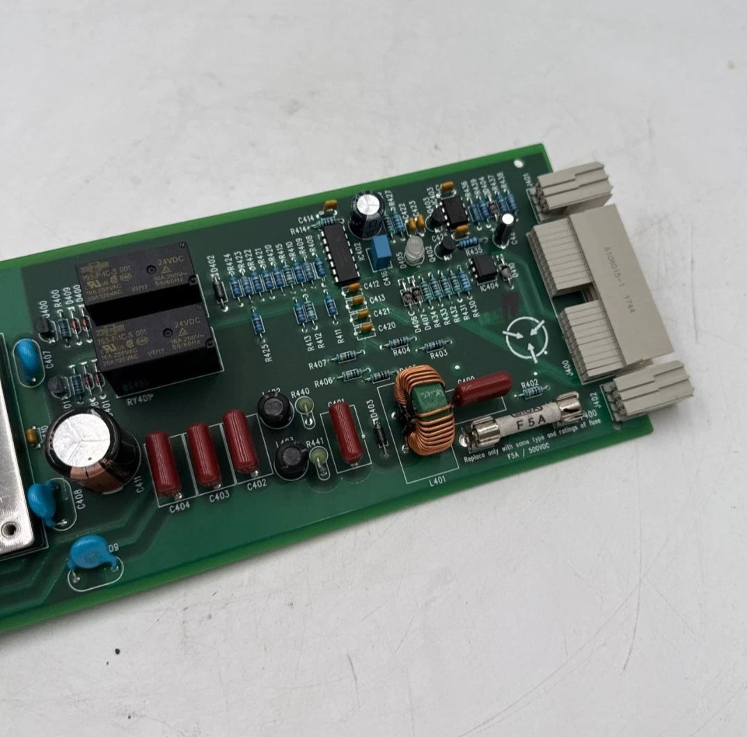 APC 0G-SYBBMOPSU2 Battery Breaker Motor Operator Panel PCB 640-4730J-Z REV 12 Used