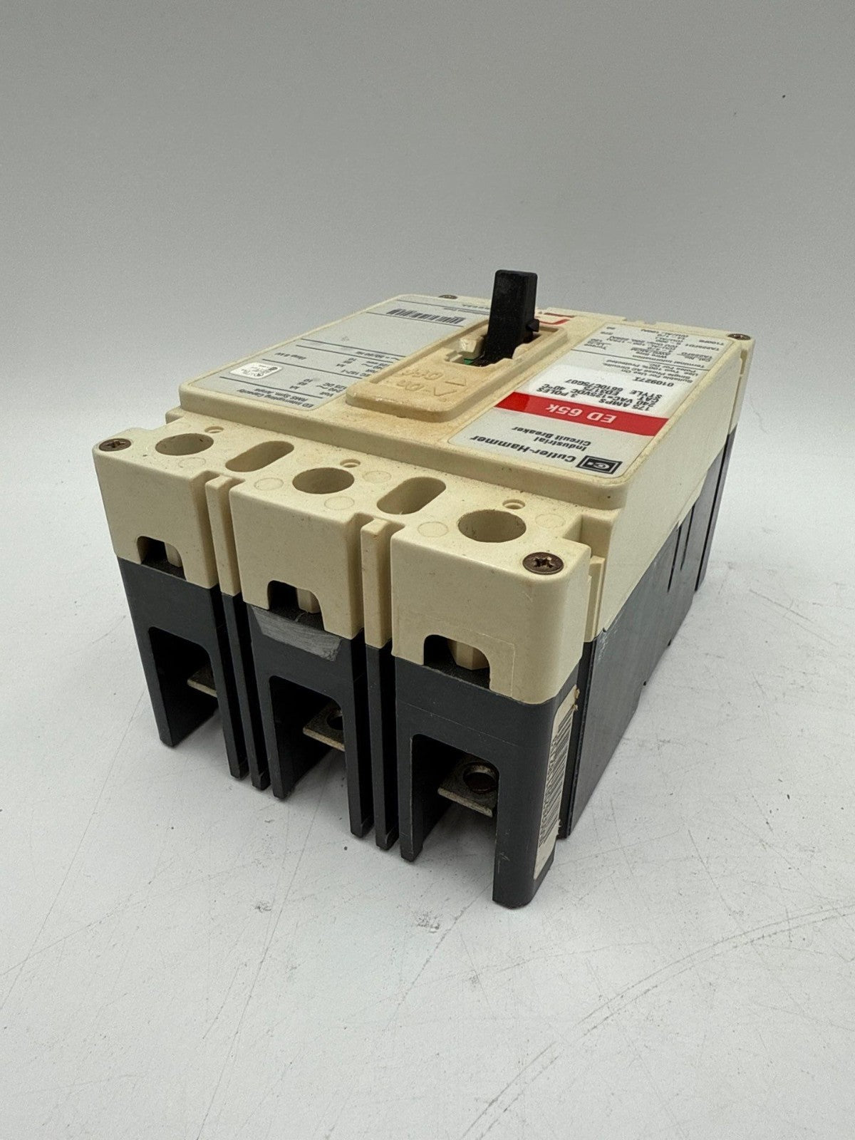 Cutler Hammer ED3175 Circuit Breaker 175A 3P 240V 3PH ED 65k 175 Amp 3 Pole Used
