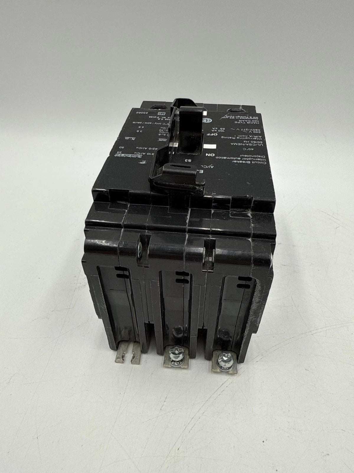 Square D EJB34080 Circuit Breaker 80A 3P 480/277V EJB Bolt On 80 Amp 3 Pole Used