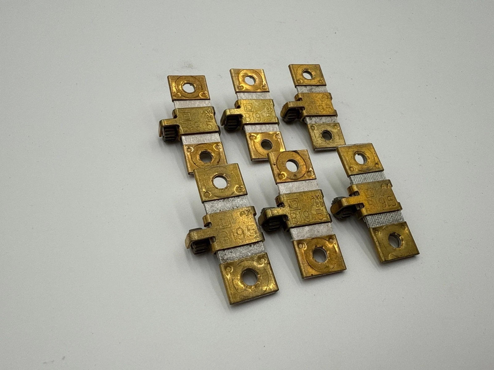 6PC Lot Square D B19.5 Thermal Overload Relay Heater Unit B195 11.3-15.0 Amp Used