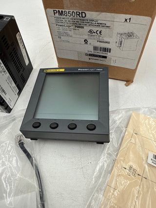 Square D PM850RD PowerLogic PM850U Meter and PM8RDA Remote Display Adapter Used