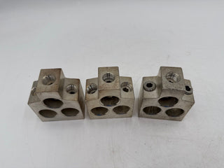 3PC Square D AL900MA Mechanical Lug Terminal 3/0 to 500MCM CU-AL Used
