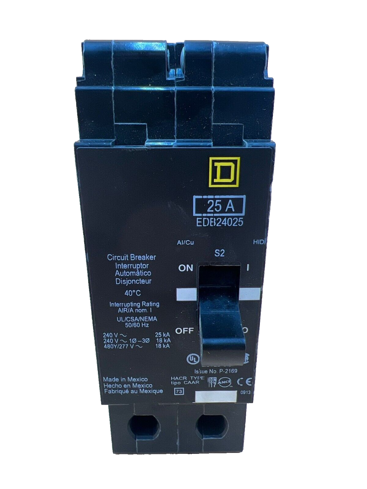 Square D EDB24025 Used