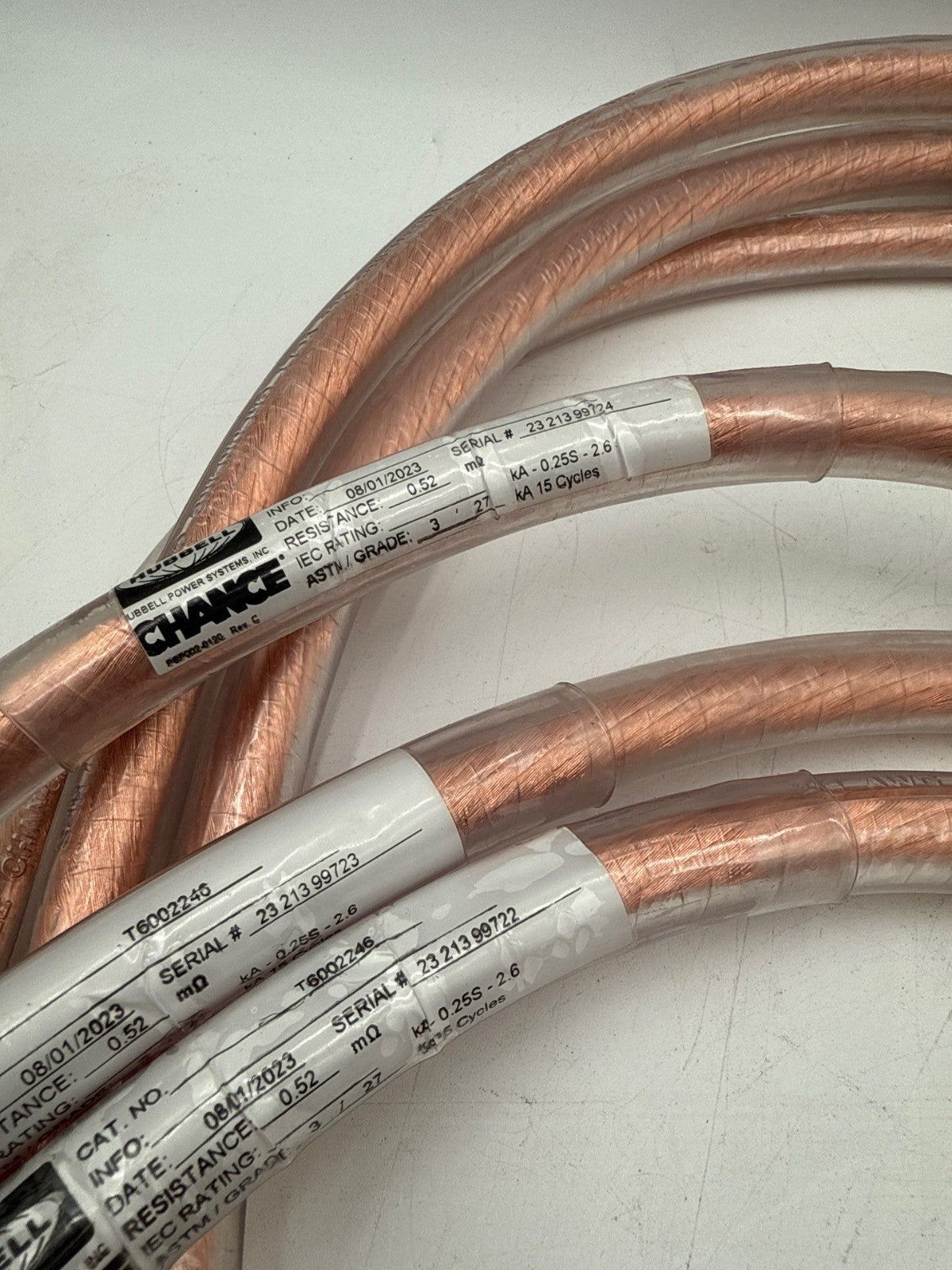 6' Chance T6002246 3-Leg 2/0 Ground Set Cluster C600-2100 Ball Socket Clamp New