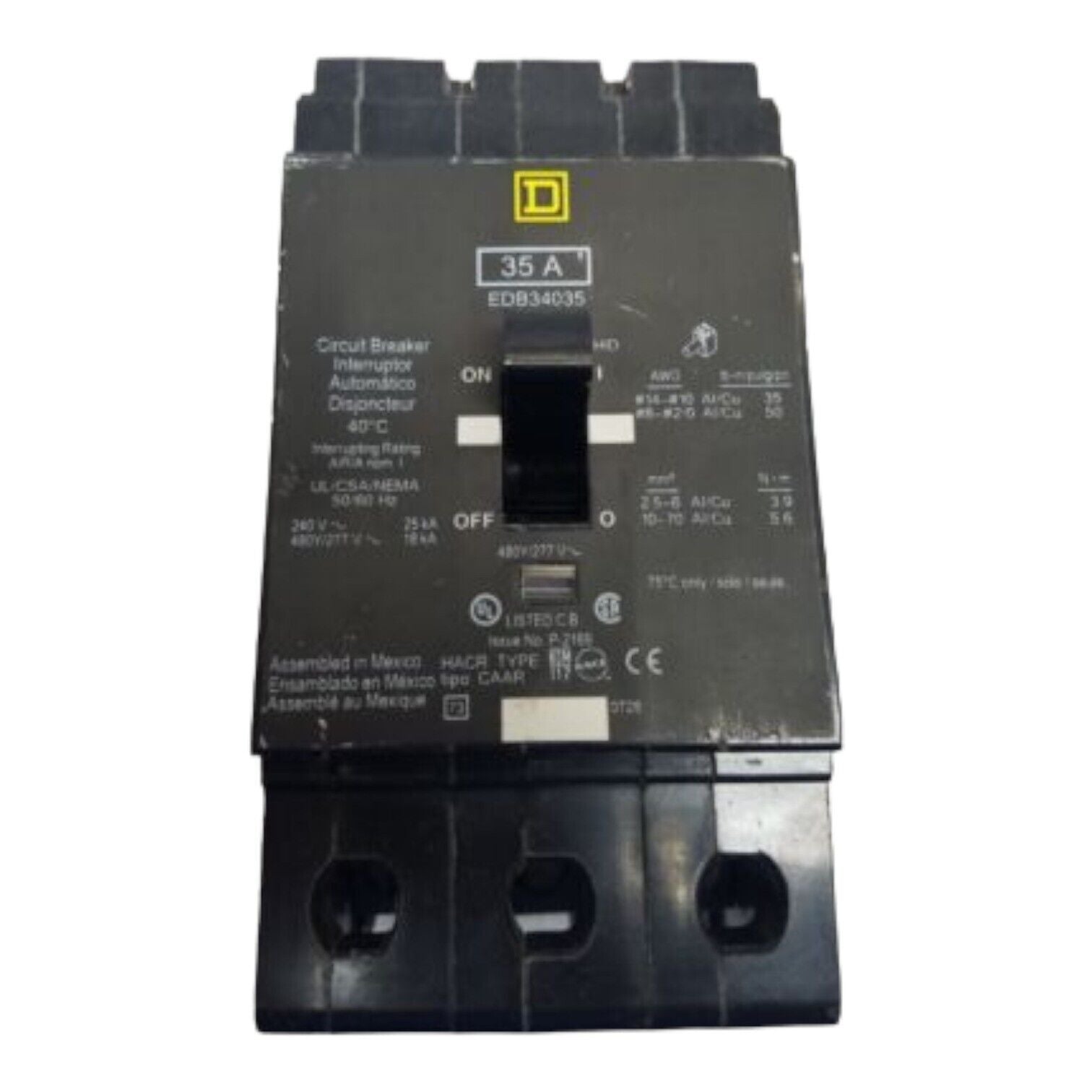 Square D EDB34035 Used