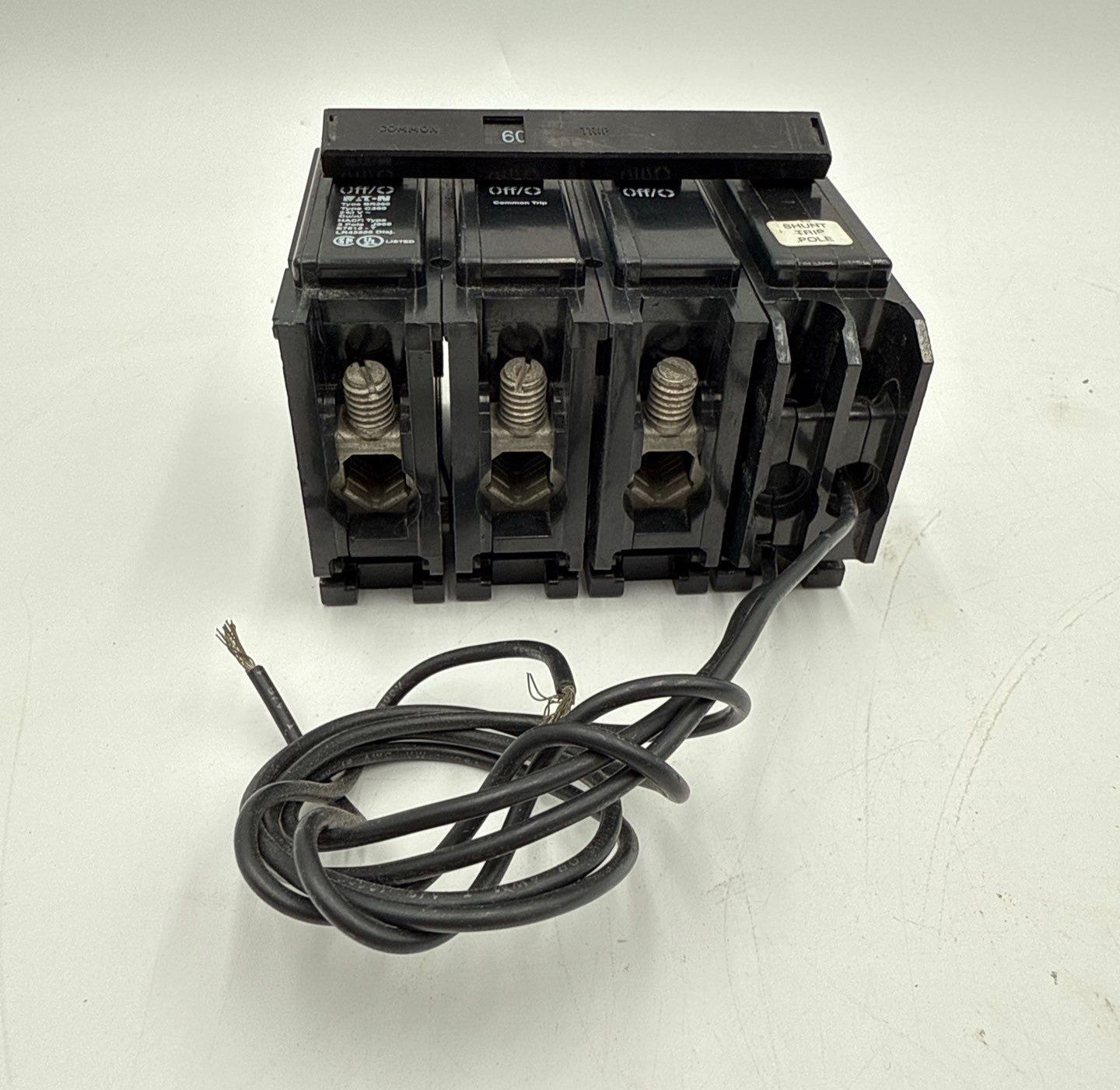 Eaton BR360ST Circuit Breaker 60A 3P 240V C360 Shunt Trip 60 Amp 3 Pole New