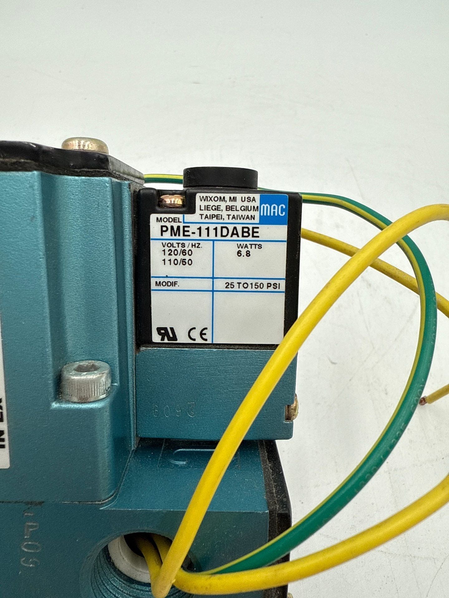 MAC 6311D-311-PM-111DA Solenoid Valve 110/120 VAC 6.8 WATT 25-150 PSI New