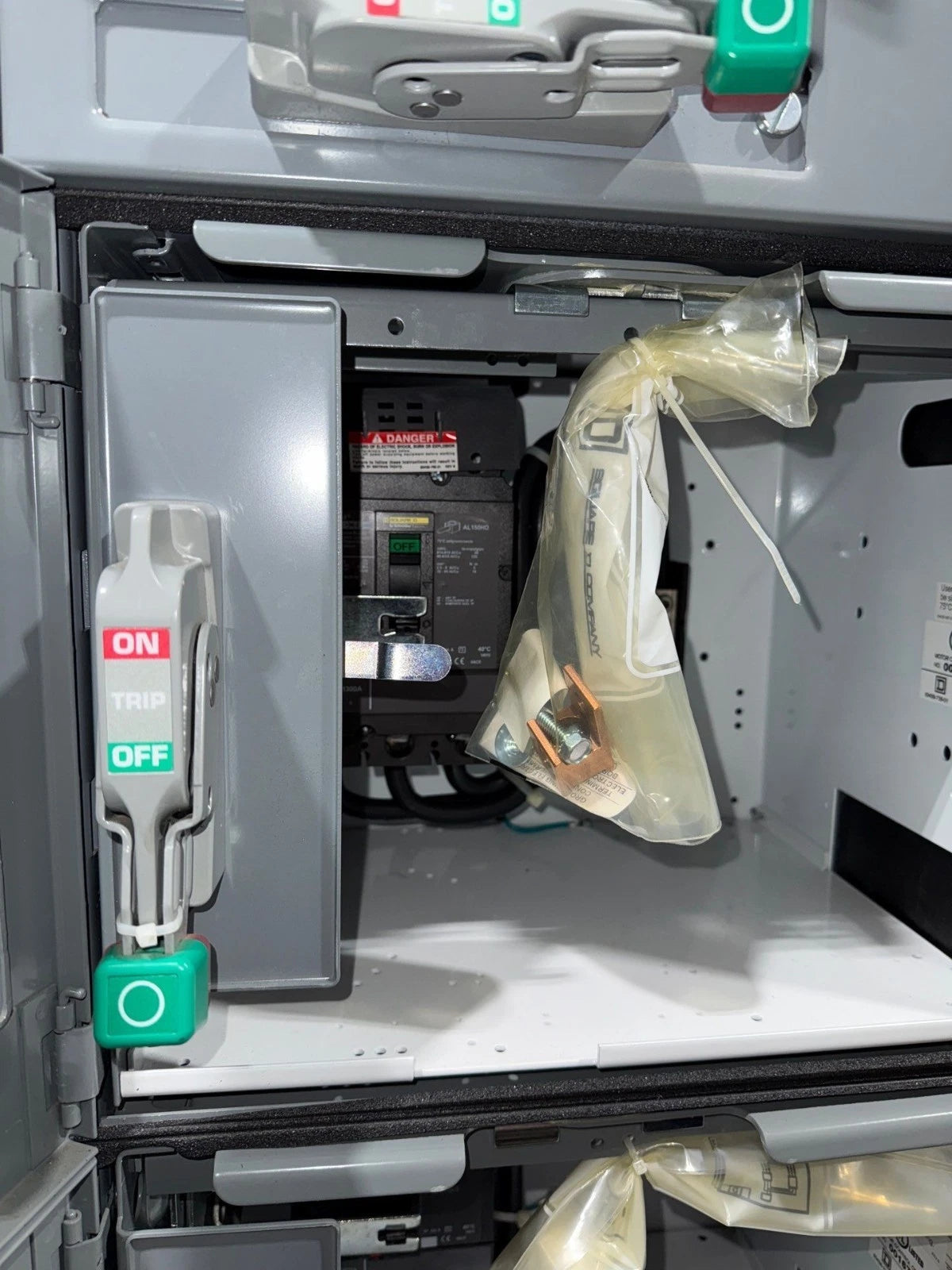 12" Square D Model 6 150A Feeder MCC Bucket HJL36150 Breaker 150 Amp HJL