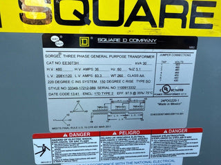 Square D 30T3H Used
